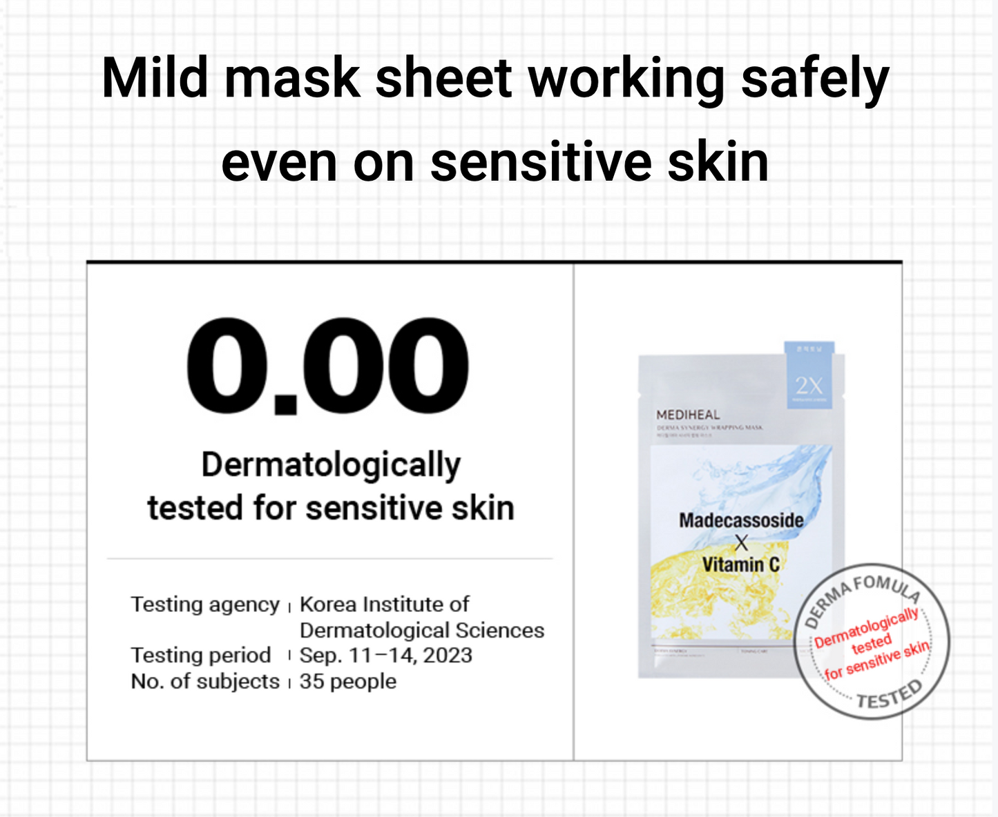 MEDIHEAL Derma Synergy Wrapping Mask Sheet for Toning Care (Madecassoside x Vitamin C)